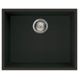 Reginox Elleci Granite 1 Bowl Kitchen Sink - Metaltek Black - QUADRA 105 B