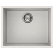 Reginox Elleci 1 Bowl Granite Kitchen Sink - Granitek White - QUADRA 105 W