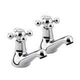 Bristan Regency Traditional Basin Taps - Chrome Plated - R 1/2 C