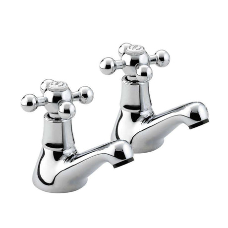 Bristan Regency Traditional Basin Taps - Chrome Plated - R 1/2 C