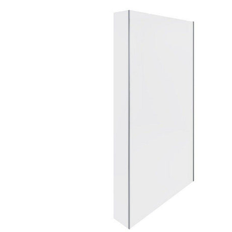 RAK Feeling Fixed Return Glass Deflector Panel 2000mm x 250mm - Chrome - RAKFRP100