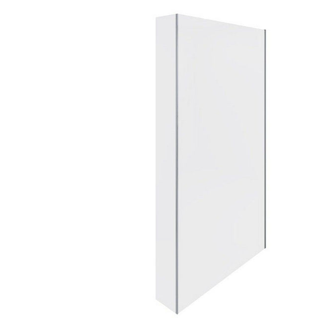 RAK Feeling Fixed Return Glass Deflector Panel 2000mm x 250mm - Chrome - RAKFRP100