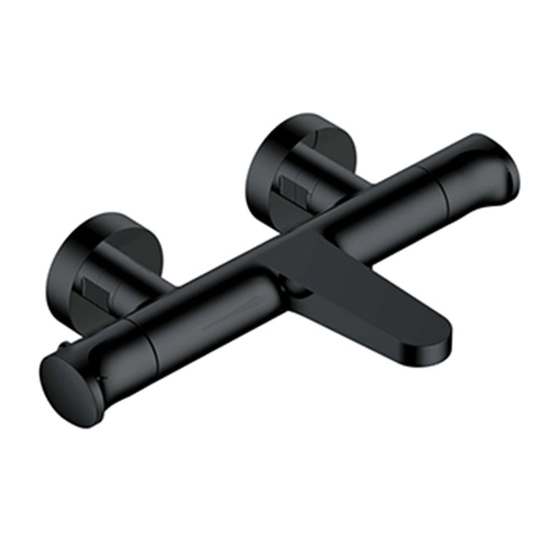 RAK Wall Mounted Exposed Thermostatic Bath Shower Mixer - Matt Black - RAKITA3009B