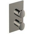 RAK Dual Outlet 2 Handle Thermostatic Concealed Shower Valve - Brushed Nickel - RAKITA3302N