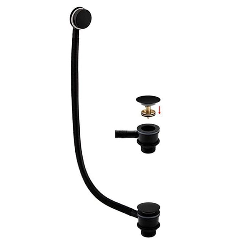 RAK Bath Waste and Overflow - Black - RAKL9022RB