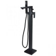 RAK Moon Floorstanding Bath Shower Mixer - Black - RAKMOO3014B