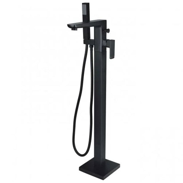 RAK Moon Floorstanding Bath Shower Mixer - Black - RAKMOO3014B