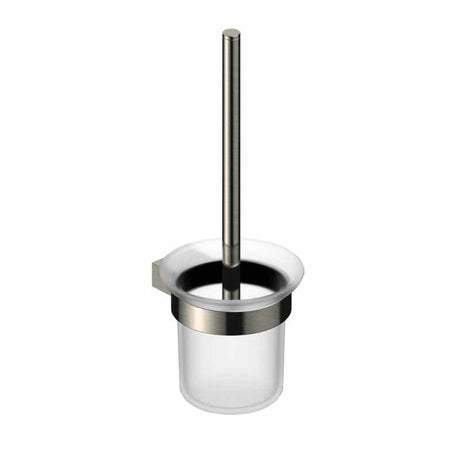 Rak Petit Round Toilet Brush Holder - Brushed Nickel - RAKPER9908N