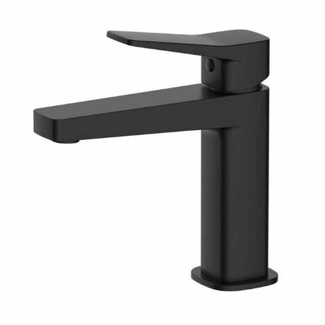 Rak Petit Square Standard Basin Mixer Tap - Matt Black - RAKPES3001B