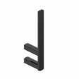 Rak Petit Square Spare Toilet Roll Holder - Matt Black - RAKPES9902-3B