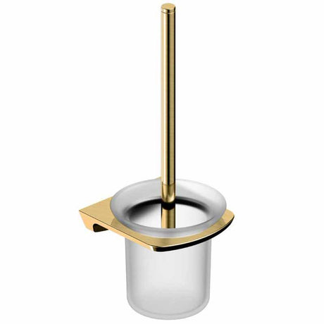 Rak Petit Square Toilet Brush Holder - Brushed Gold - RAKPES9908G
