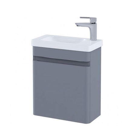 RAK Resort Wall Hung Cloakroom Vanity Unit 450mm - Matt Grey - RAKRSTWBU45603