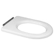 Rak Compact Special Needs Toilet Seat Only for Rimless Pans - White - RAKSEAT008