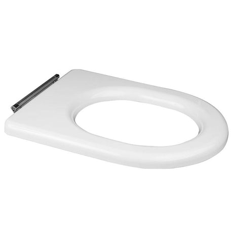 Rak Compact Special Needs Toilet Seat Only for Rimless Pans - White - RAKSEAT008
