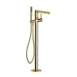 RAK Sorrento Free Standing Bath Shower Mixer - Brushed Gold - RAKSOR3014G