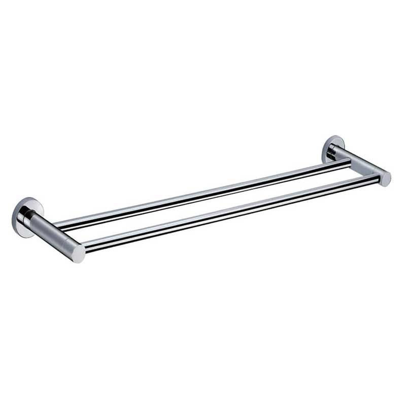 Rak Sphere Double Towel Bar - Chrome - RAKSPH9912