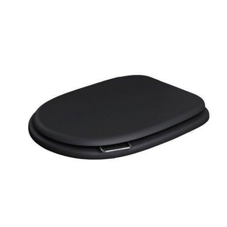 RAK Washington Soft Close Wood Toilet Seat and Cover - Matt Black - RAKWTNSEAT504
