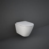 RAK Feeling Rimless Wall Hung Pan - Matt White - RST23500A