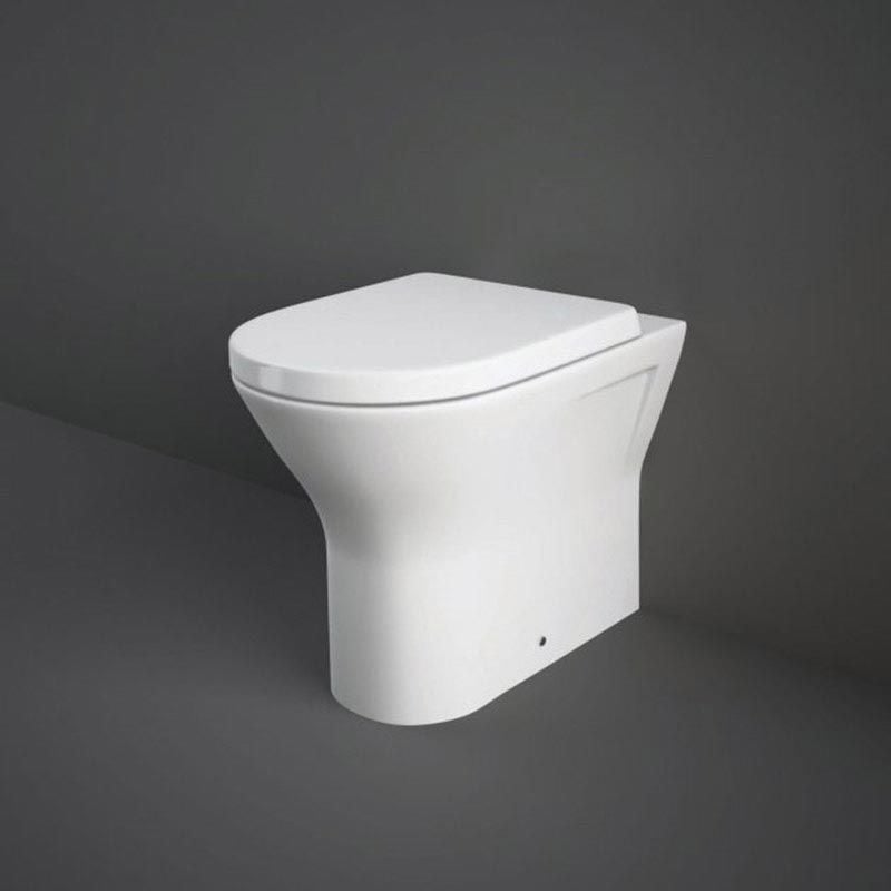 RAK Resort Comfort Height Back to Wall Toilet Pan - White - RST425BTWPAN