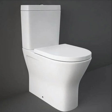 RAK Resort Maxi Close Coupled Fully Back to Wall Toilet Pan - White - RSTBTWPAN-MX