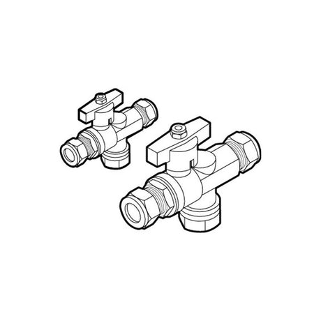 Rada Meynell Nickel 22mm Isolation/Strainer Unit - SPVE0017J