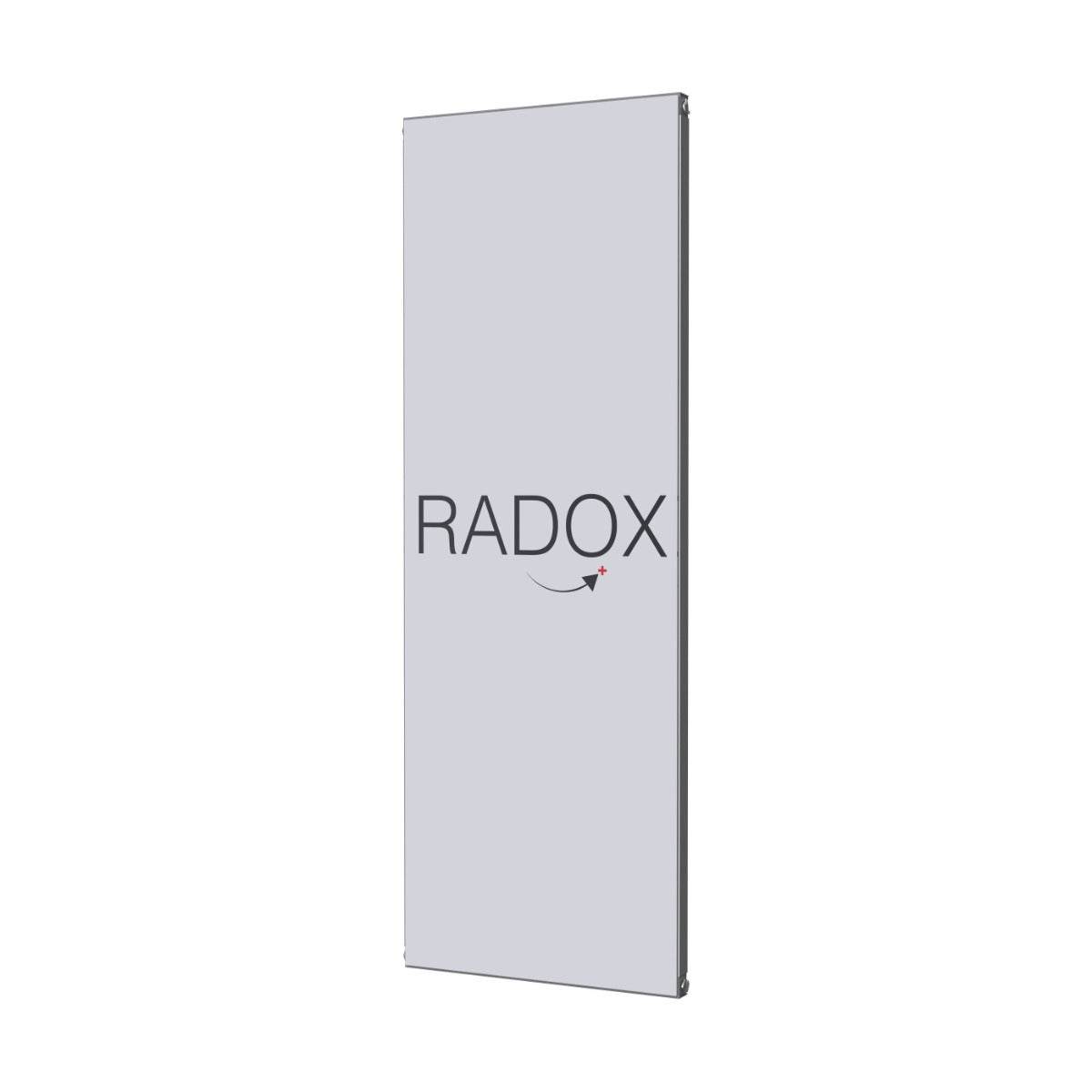 Radox Quartz Coloured Glass vertical designer radiator 1800mm height modern bathroom heating panel