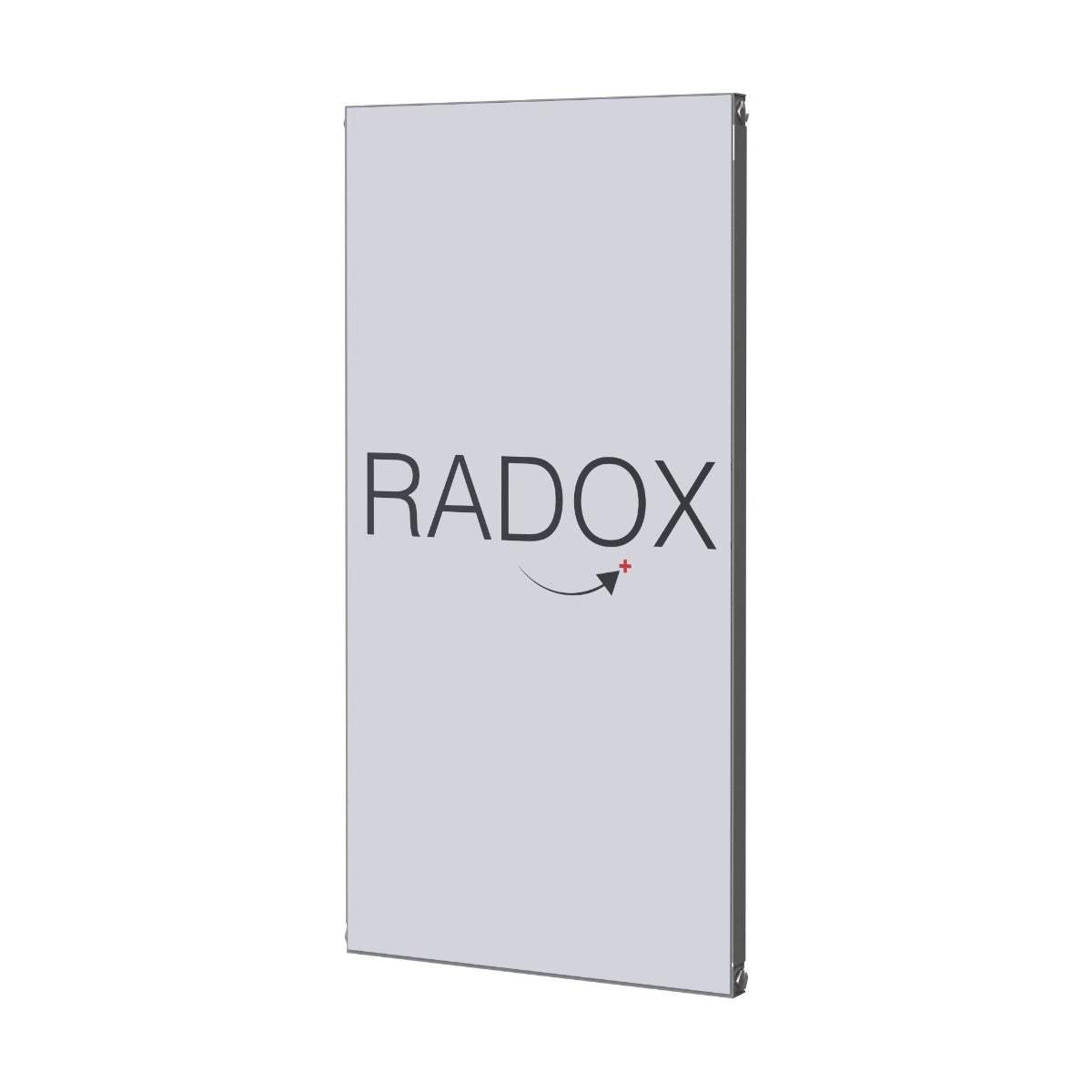 Radox Quartz Coloured Glass 800mm H x 420mm W designer vertical radiator with contemporary style and durable construction