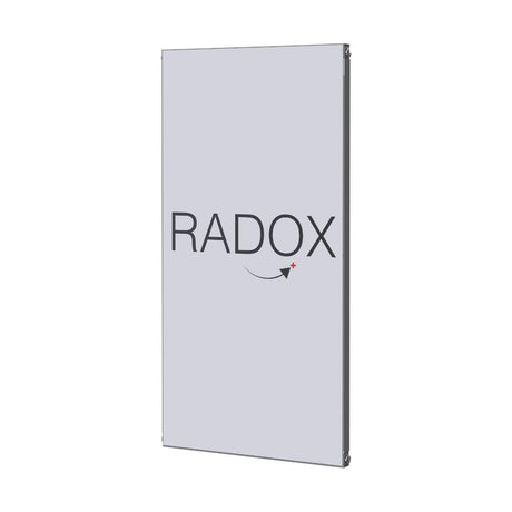 Radox Quartz Coloured Glass 800mm H x 420mm W designer vertical radiator with contemporary style and durable construction