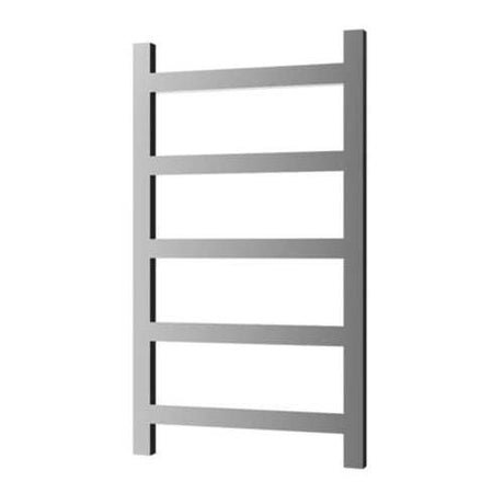 Radox Eros 875mm H black designer heated towel rail with modern horizontal bars