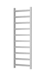 Radox Eros 1750mm H matt black designer heated towel rail with contemporary vertical ladder design