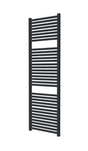 Radox Hercules 1500mm H matte black designer heated towel rail for modern bathrooms