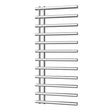Radox Linx 1150mm H chrome designer heated towel rail with horizontal bars for modern bathrooms