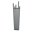 Radox Manhattan 1800mm H x 451mm W Black Pearl Anthracite Designer Heated Radiator - RXMH-1800451-AN