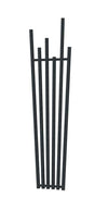 Radox Manhattan 1800mm H cappuccino designer radiator with vertical bar design for modern bathrooms