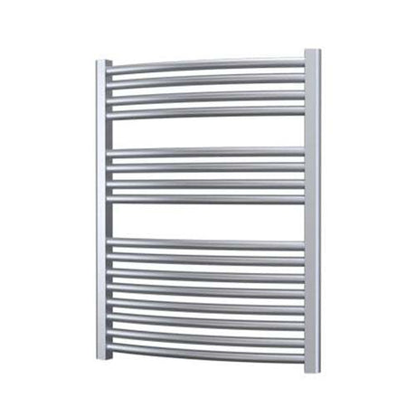 Radox Premier 800mm H chrome curved heated towel rail for modern bathrooms