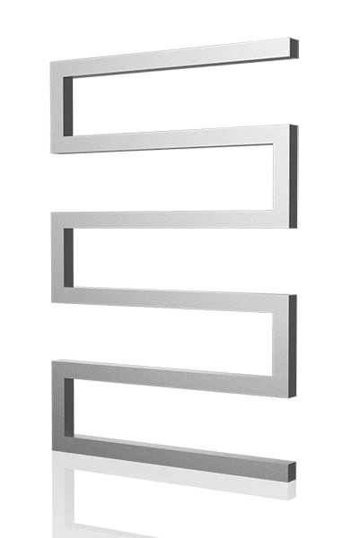 Radox Serpentine 730mm H stainless steel designer heated towel rail with modern serpentine design