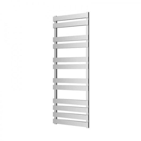 Radox Torro 1440mm H chrome designer heated towel rail with modern horizontal bars