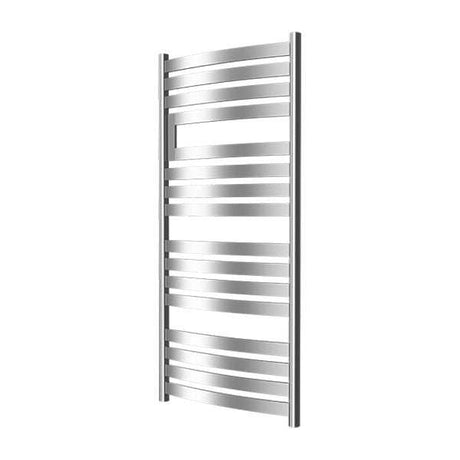 Radox Vulcan Flex chrome heated towel rail 1160mm height 560mm width designer radiator for bathrooms