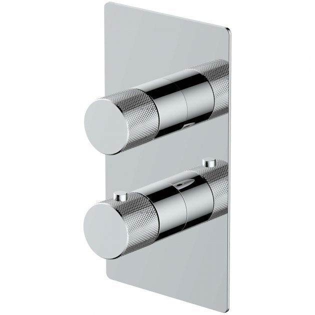 RAK Amalfi Dual Outlet Concealed Thermostatic Shower Valve - Chrome - RAKAMA3302C
