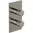 RAK Amalfi Single Outlet 2 Handle Thermostatic Concealed Shower Valve - Brushed Nickel - RAKAMA3301N
