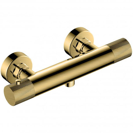 RAK Amalfi Wall Mounted Exposed Thermostatic Bar Valve - Brushed Gold - RAKAMA3303G