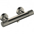 RAK Amalfi Wall Mounted Exposed Thermostatic Bar Valve - Brushed Nickel - RAKAMA3303N