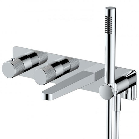 RAK Amalfi Concealed Dual Outlet Thermostatic Shower Valve with Handset and Bath Spout - Chrome - RAKAMA3306C