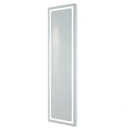RAK Aquarius Illuminated Portrait Tall Dress LED Mirror with Demister Pad and Switch 1400mm High x 420mm Wide - Mirrored - RAKAQU5001