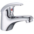 RAK Basic Small Manual Mono Basin Mixer Tap with Clicker Waste - Chrome - RAKBAS3002