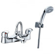 RAK Basic Deck Mounted Bath Shower Mixer with Shower Head and Hose - Chrome - RAKBAS3005