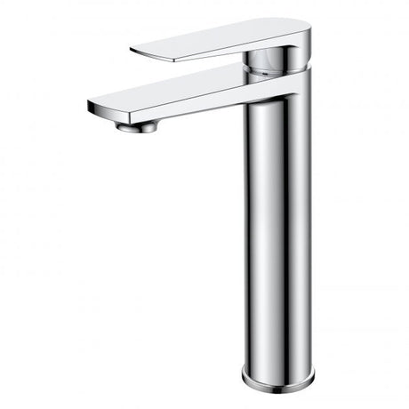 RAK Blade Modern Tall Mono Deck Mounted Basin Mixer Tap - Chrome - RAKBLD3003