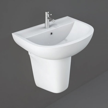Rak Compact Semi Pedestal For 46cm & 55cm Basin - COMHPED