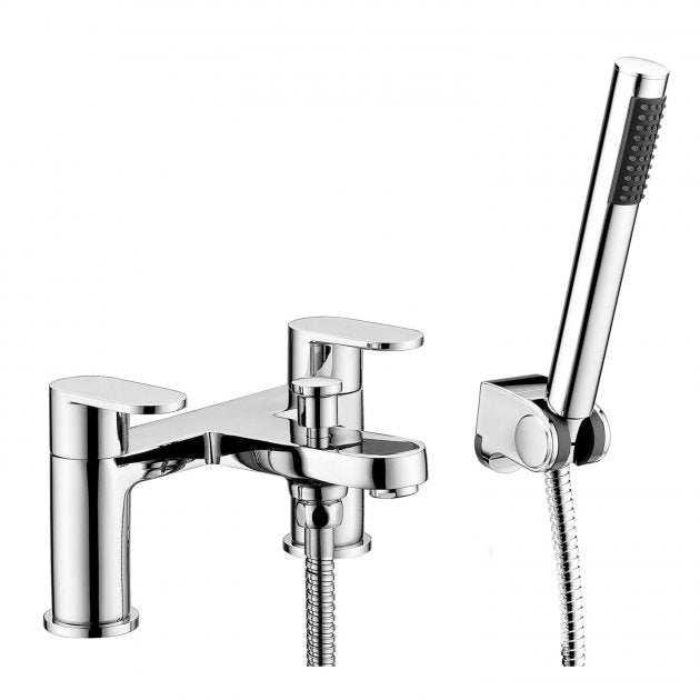 RAK Compact Modern Pillar Mounted Bath Shower Mixer - Chrome - RAKCOM3005