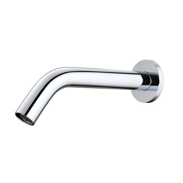 RAK Compact Modern Wall Mounted Round Theta Infra Red Basin Mixer Tap - Chrome - RAKCOM902C